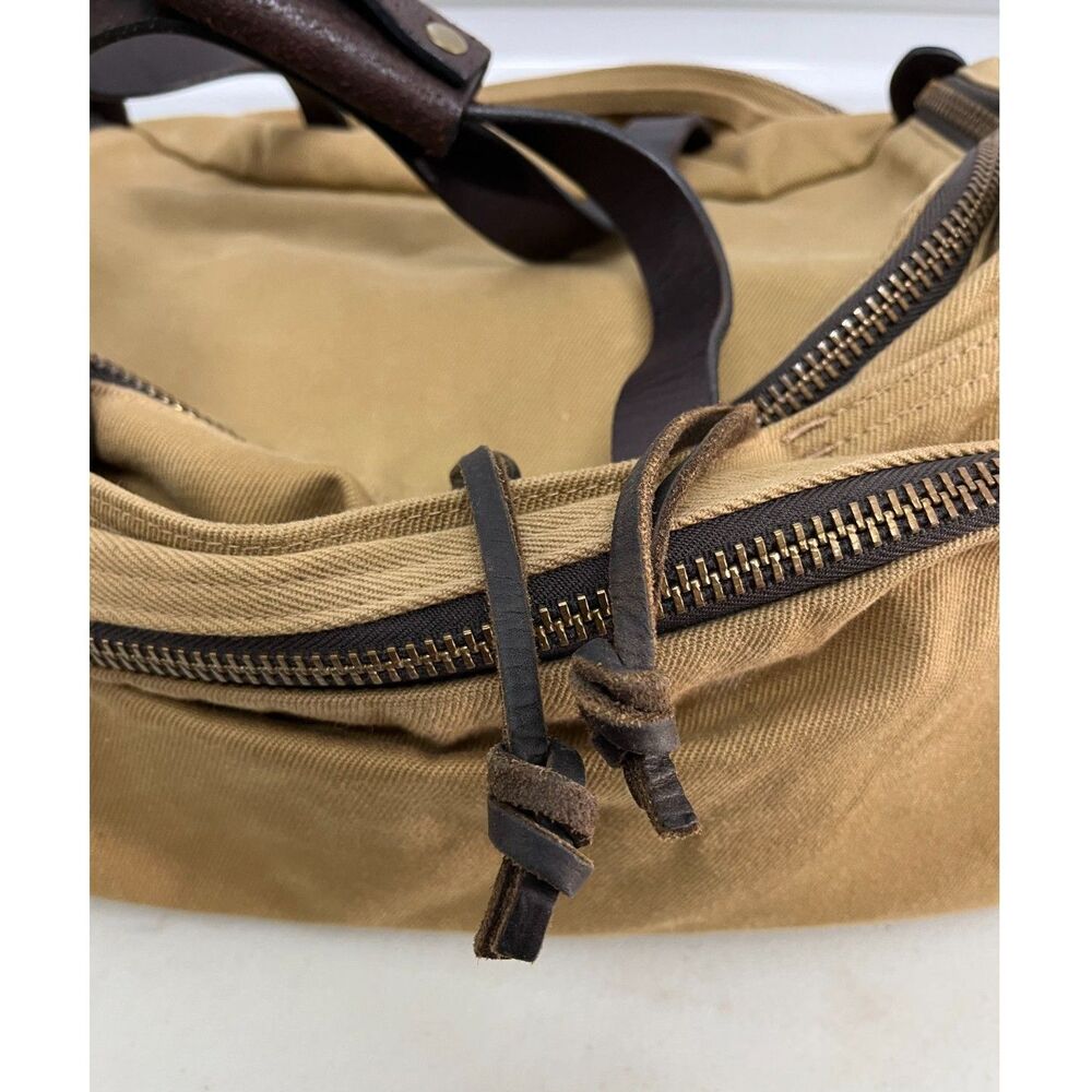 Vintage Filson Compartment Bag Rugged Tan Twill & Saddle Style 264 Old Stock Bag - Picture 6 of 16